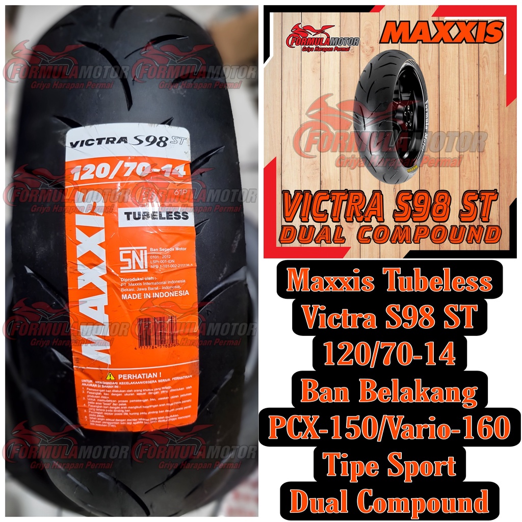 Jual Ban Maxxis Victra S St Tubeless Ban Belakang Pcx