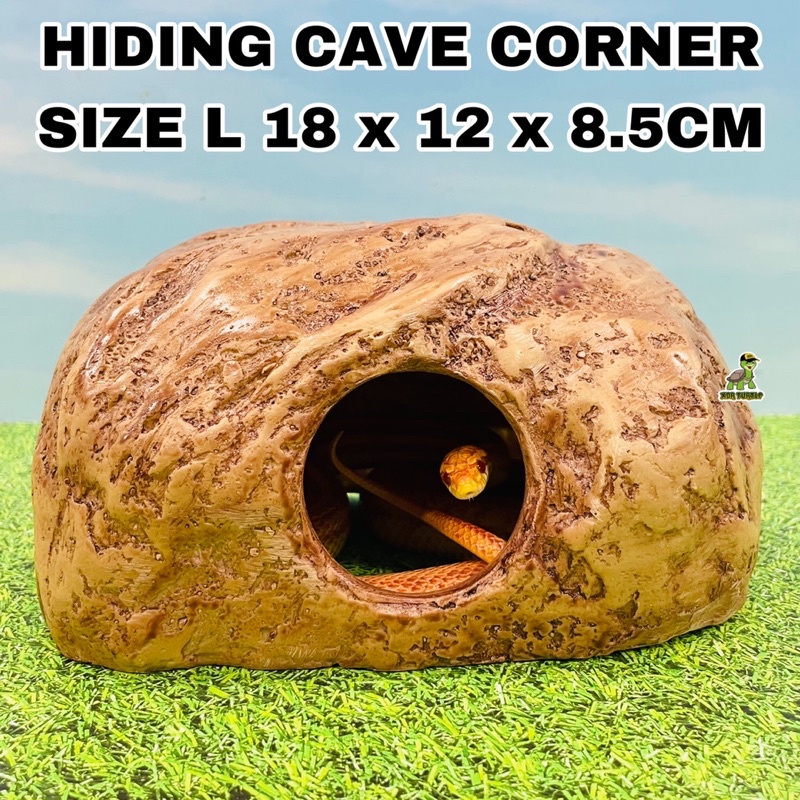 Jual Hiding Cave Corner Size L Serpent Rumah Ular Gecko Bearded Dragon