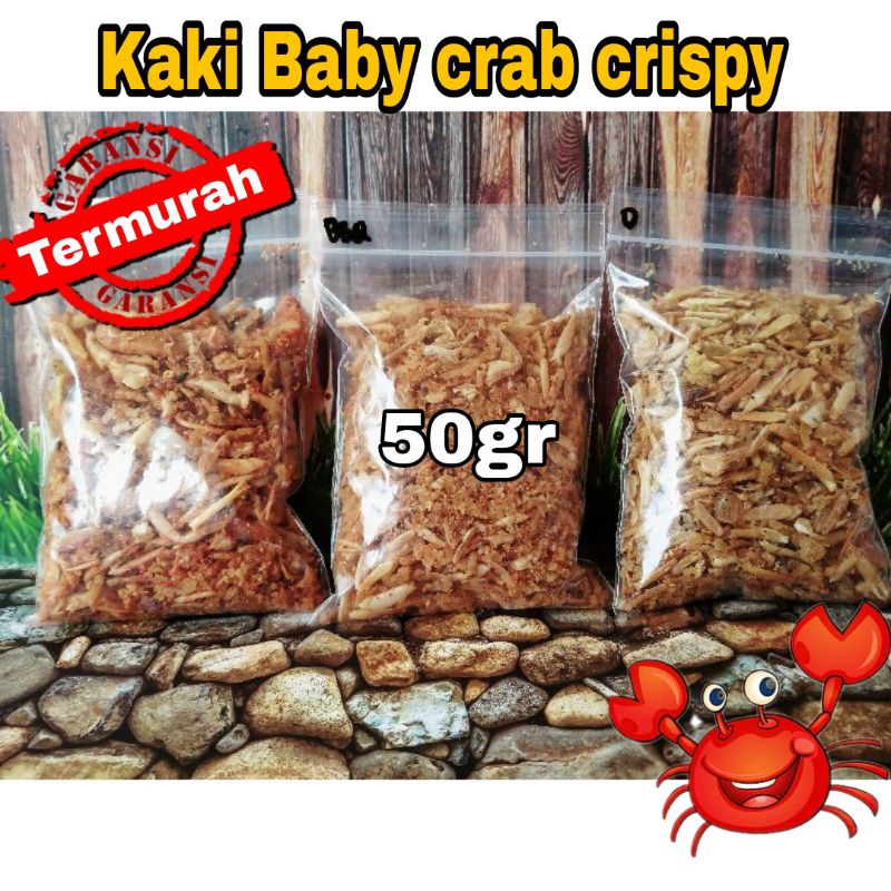 Jual KAKI BABY CRAB CRISPY HALAL 50gr BABY RAJUNGAN KEPITING KRIUK