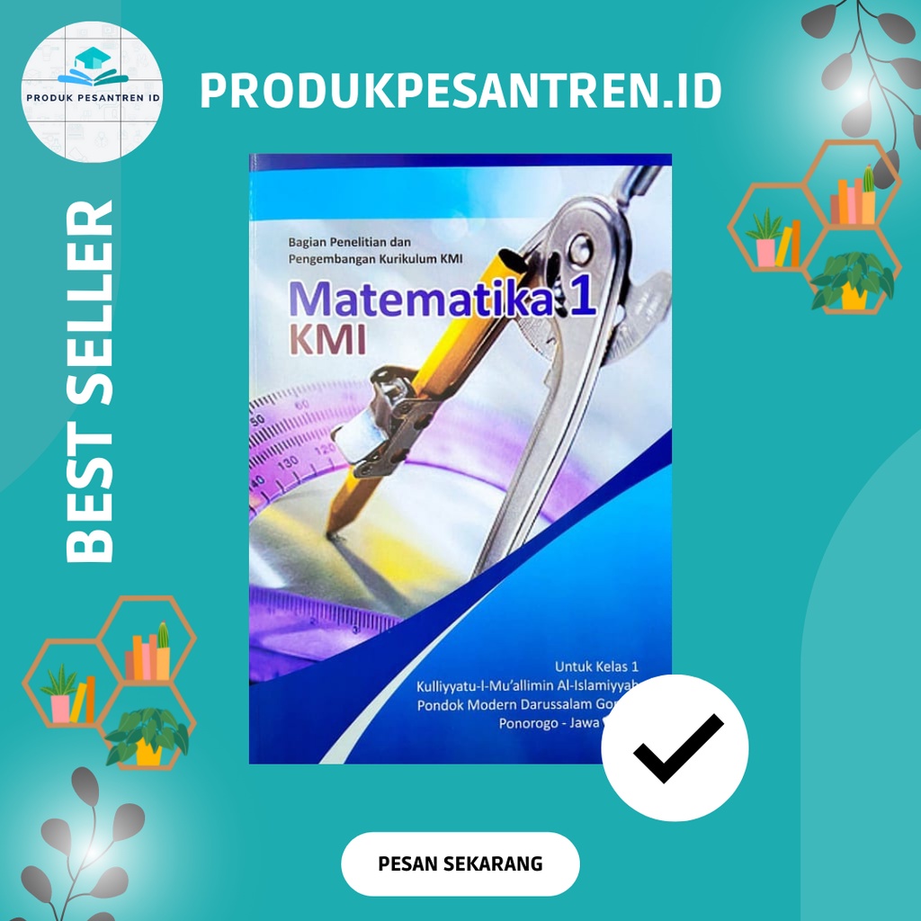 Jual BUKU MATEMATIKA KELAS 1 KMI GONTOR MATEMATIKA 1 GONTOR BUK MTK