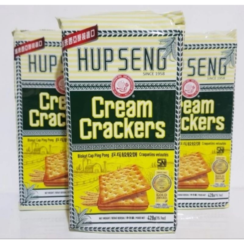 Jual Biskuit Hup Seng Cream Crackers Gr Biscuit Harga Murah Shopee