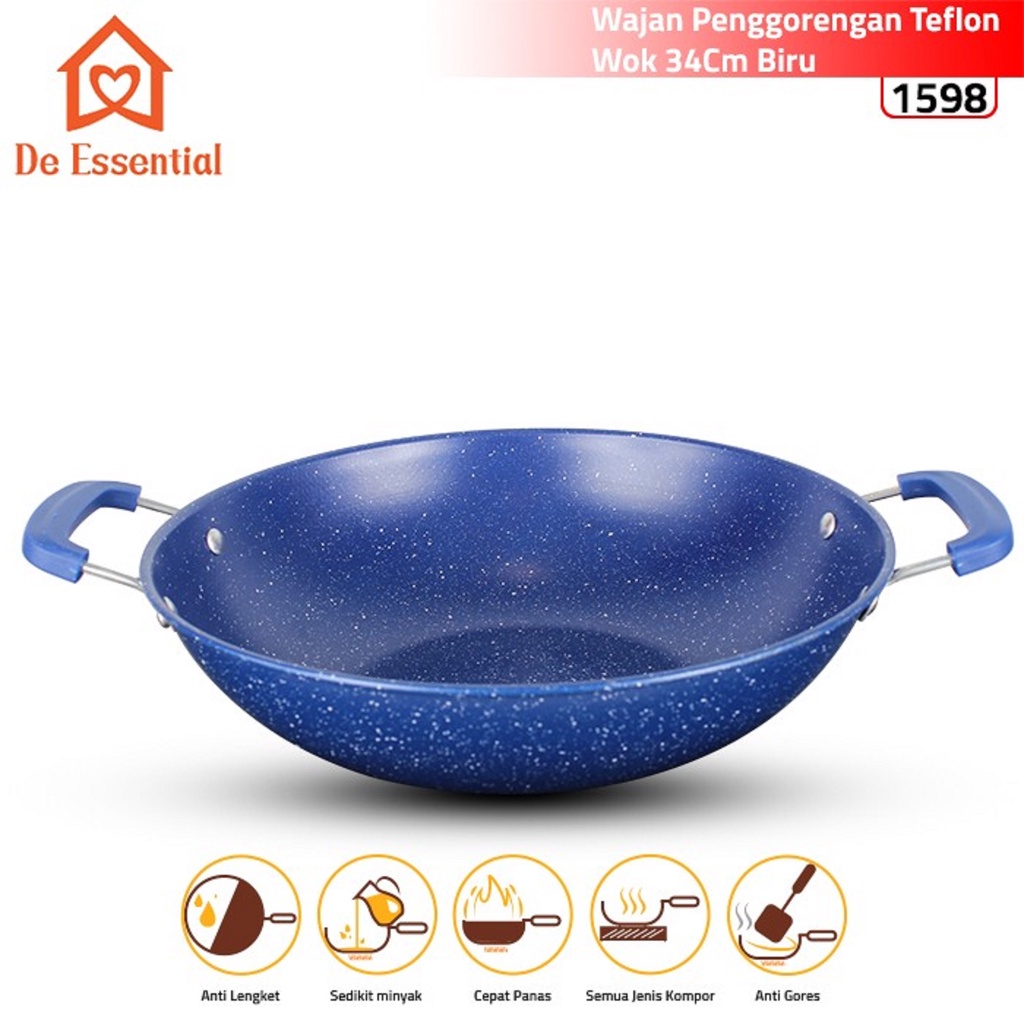 Jual GM Bear Wajan Penggorengan Besar 34cm P0065 Big Wok Pan Shopee