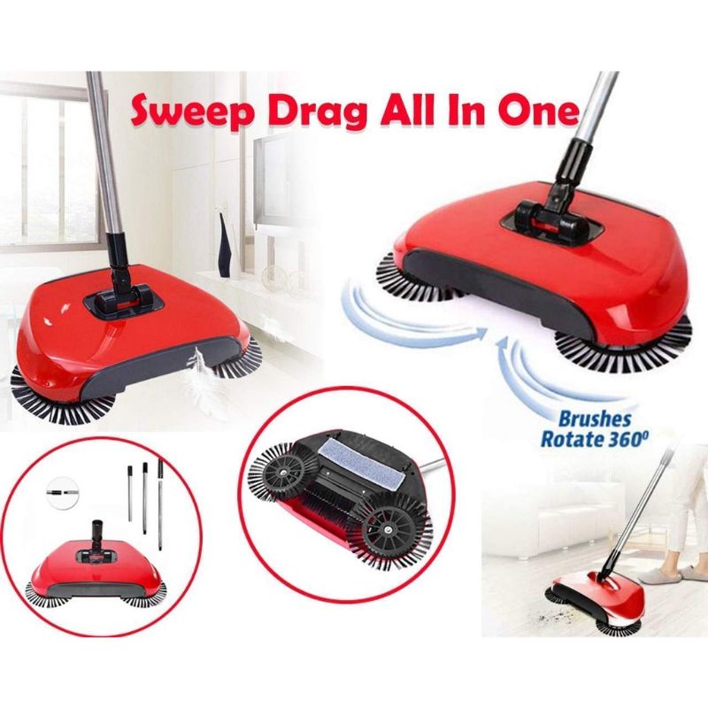 Jual Sapu Otomatis Vacuum Tanpa Listrik Magic Super Broom Sweep Drag