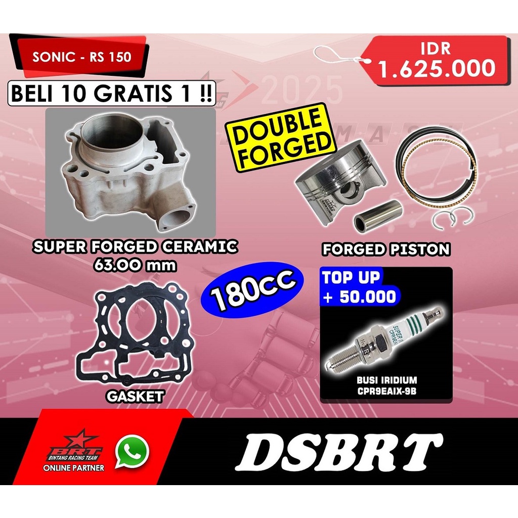 Jual Blok BRT Keramik Ceramic SONIC CB 150 CBR 150R LED Supra GTR Bore