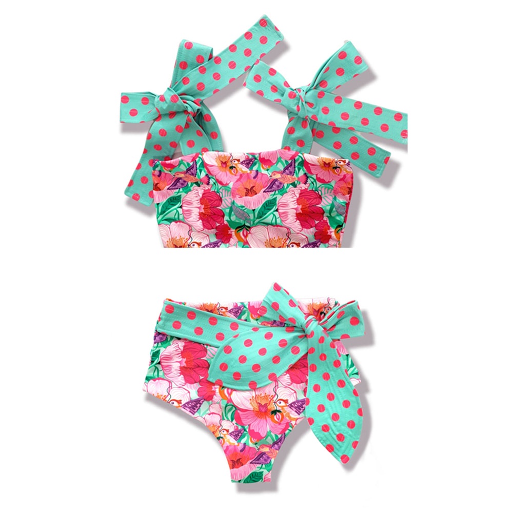 Jual PREORDER Set Bikini Seksi Baru 2023 Pakaian Renang Floral Titik