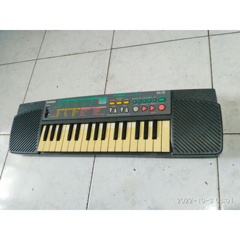 Jual Keyboard Casio Sa35 Second Normal Shopee Indonesia