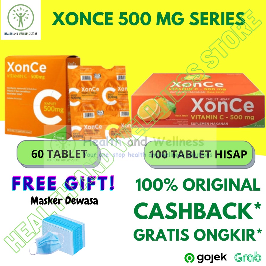 Jual XONCE SERIES VITAMIN C 500 MG 1000 MG TABLET HISAP KAPLET VIT C