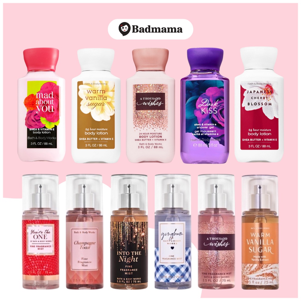 Jual Bath Body Works Body Lotion Body Mist Travel Size Bbw Shopee