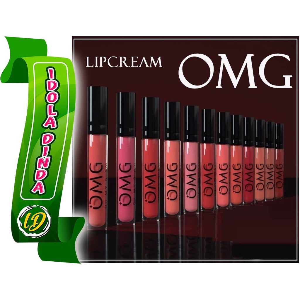 Jual OMG LIP CREAM MATTE KISS OH MY GLAM LIPCREAM Shopee Indonesia