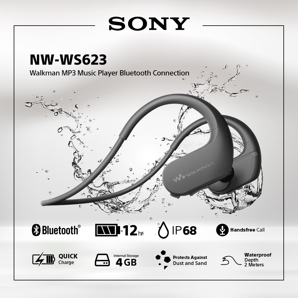 Jual Sony Nw Ws Bluetooth Walkman Waterproof For Swimming Nw Ws