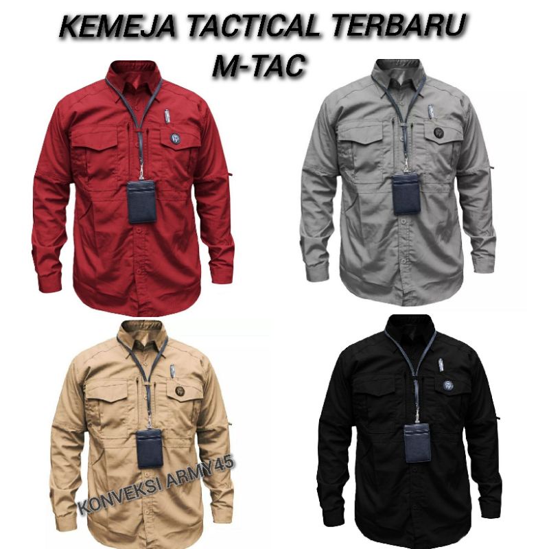 Jual KEMEJA TACTICAL M TAC LENGAN PANJANG KEMEJA PDL LENGAN PANJANG