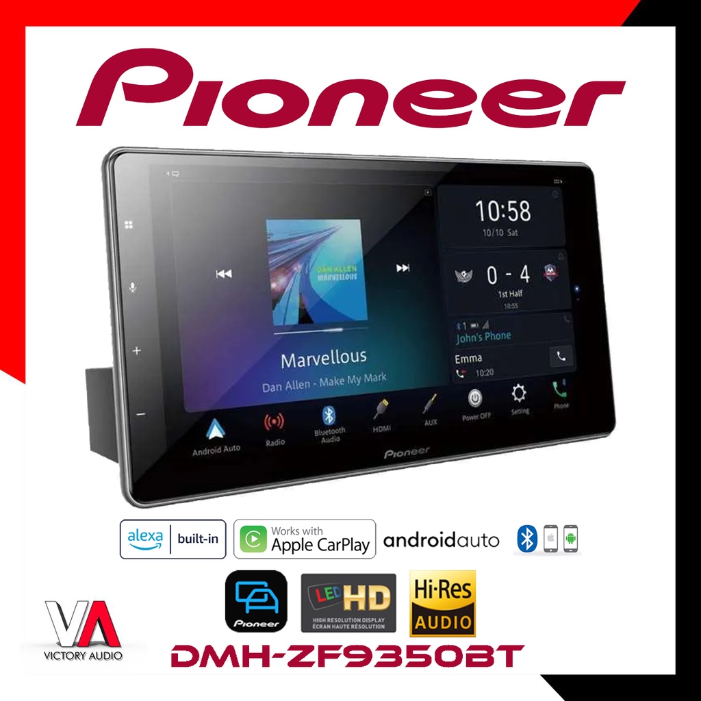 Jual Head Unit Mobil Pioneer Dmh Zf Bt Inch Hd Capacitive Floating