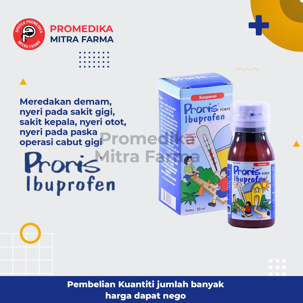 Jual Proris Forte Ml Syr Botol Obat Penurun Demam Dan Pereda Nyeri