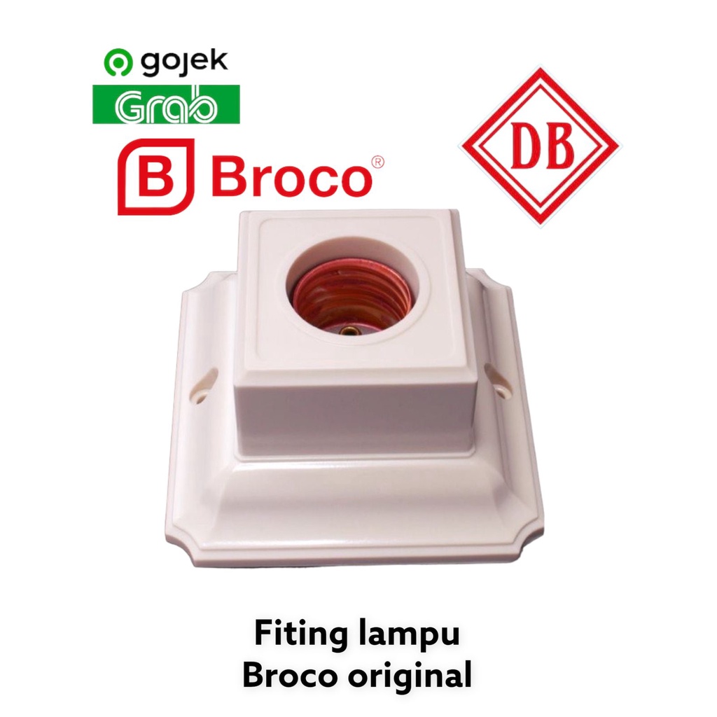 Jual DB FITING LAMPU BROCO KOTAK FITTING PELAFON Shopee Indonesia