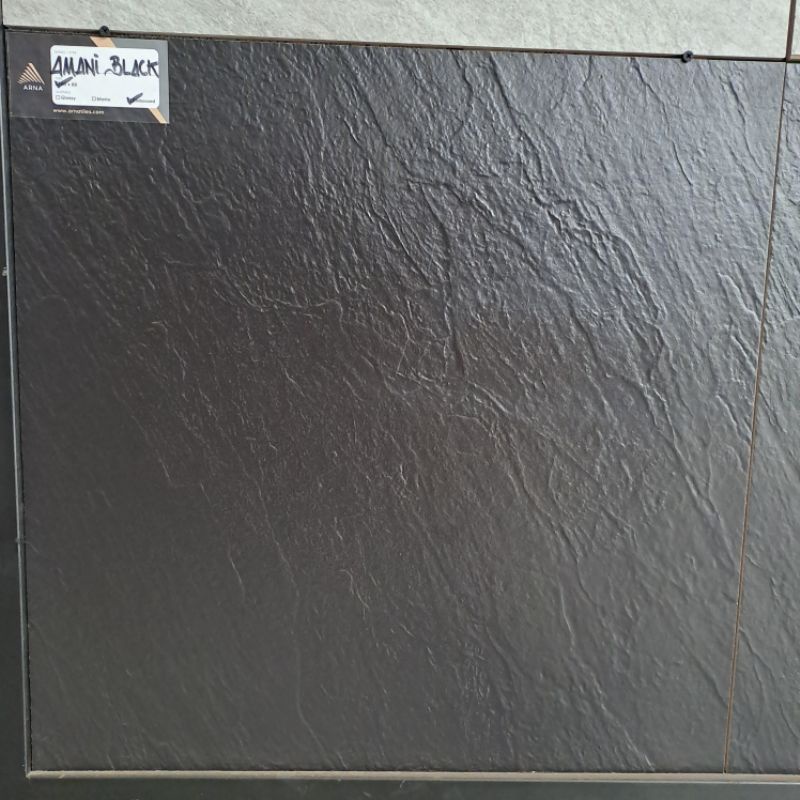 Jual Granite Lantai Garasi Teras Embost Hitam Arna Kw X Amani