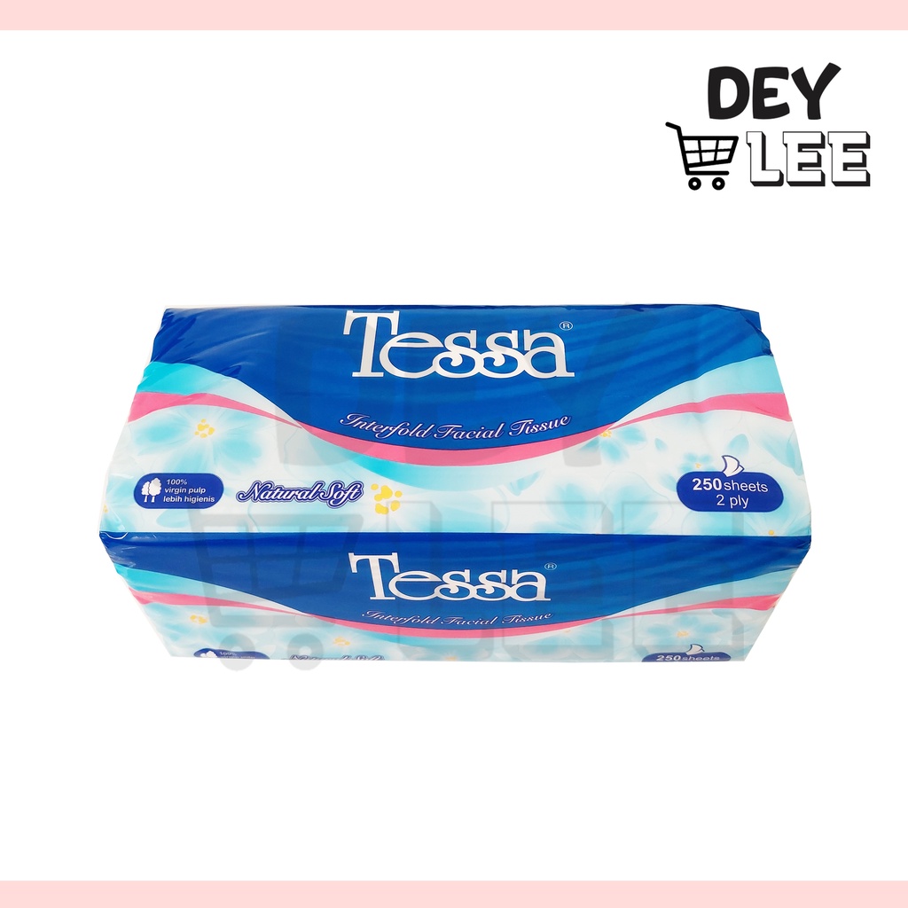 Jual Tessa Tisu Wajah Sheets Ply Natural Soft Interfold Facial