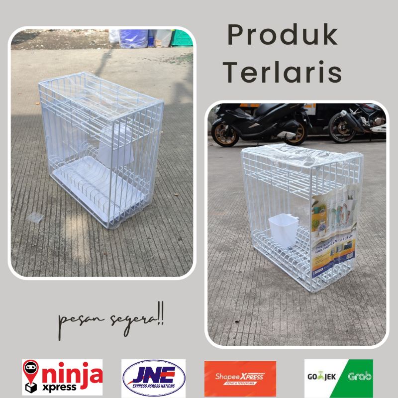 Jual Modelline Rak Piring Susun Tinggi Tempat Sendok Nampan