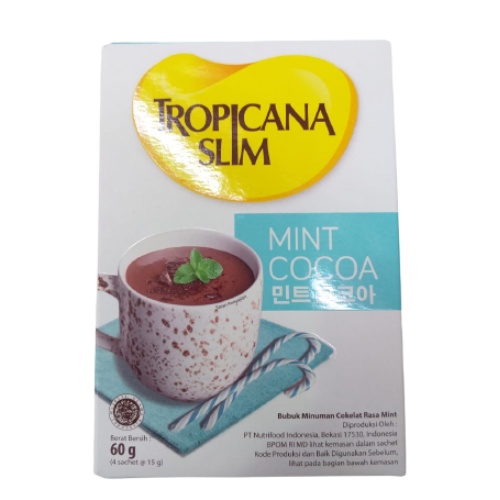 Jual Tropicana Slim Bubuk Minuman Cokelat Rasa Mint Mint Cocoa Gr