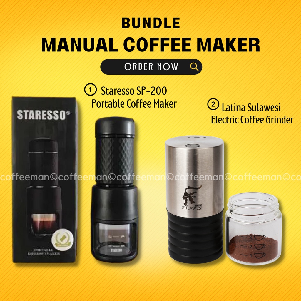 Jual Paket Manual Espresso Maker Staresso Sp Sp Latina