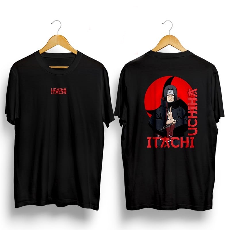 Jual Kaos Japan Itachi Uchiha Anime Mangga Naruto Baju Distro Premium