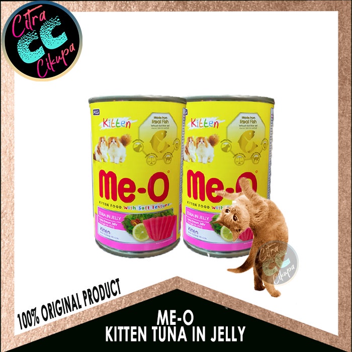 Jual Makanan Kucing Meo Kaleng Kitten Tuna In Jelly Gr Shopee