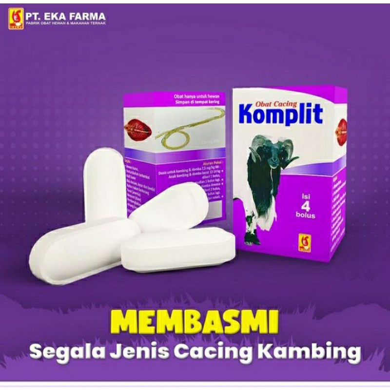 Jual Komplit Eka Farma Obat Membasmi Segala Cacing Pada Kambing