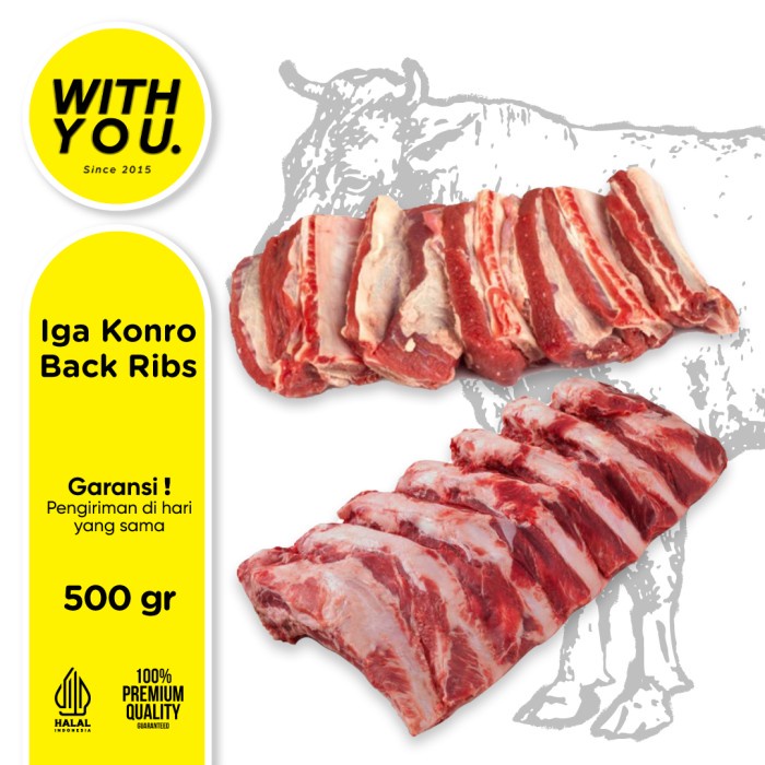 Jual Back Ribs Konro Daging Sapi Iga Konro Utuh Potongan Gr