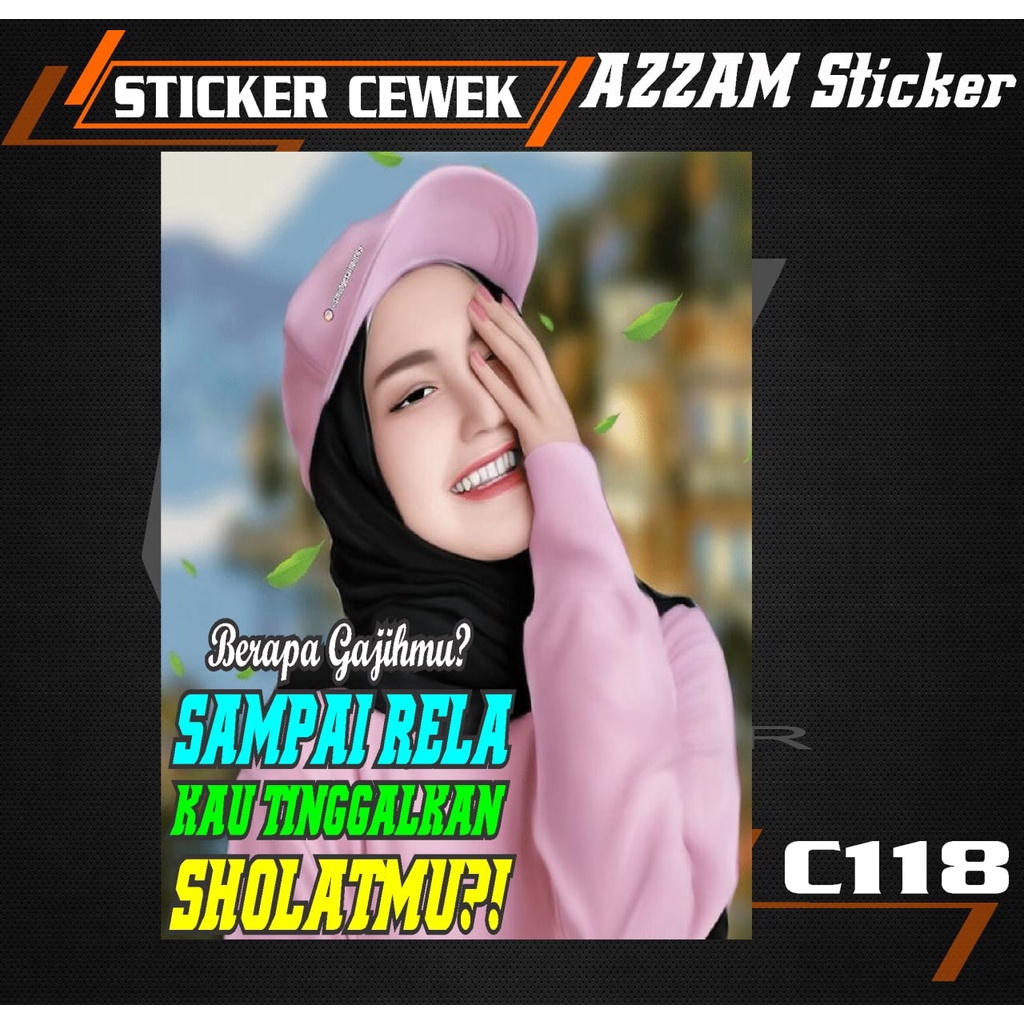 Jual Stiker Kata Kata Berapa Gajimu Decal Cewek Vektor Mobil Truck