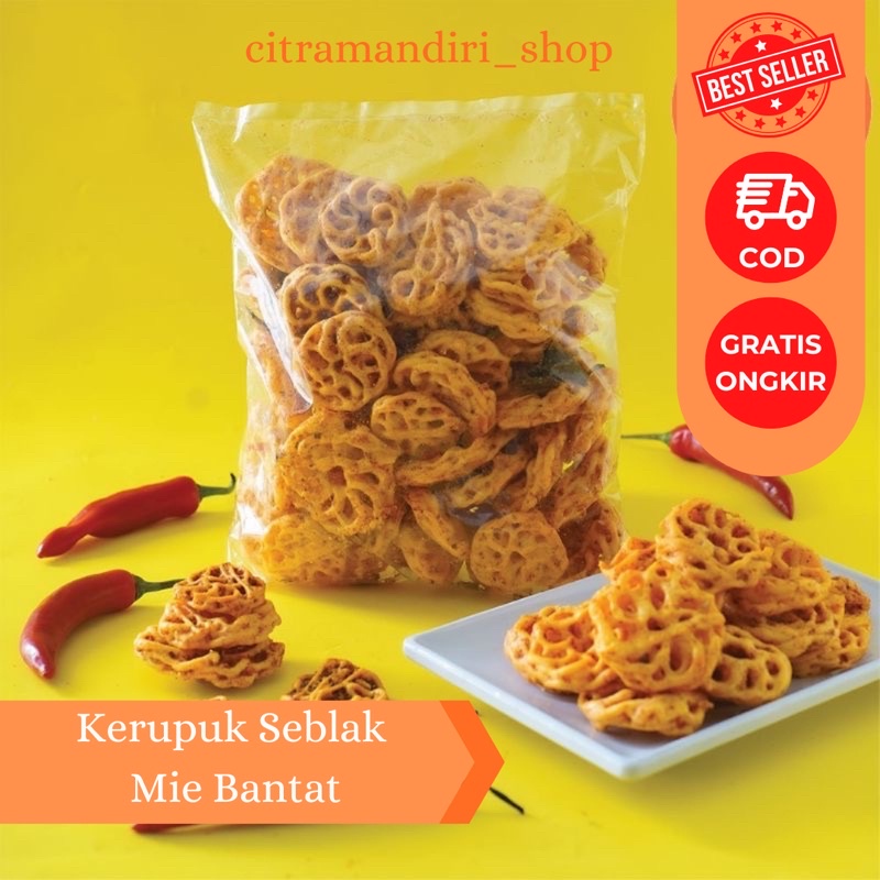 Jual Kerupuk Seblak Pedas Kerupuk Bantat Pedas Gr Shopee Indonesia