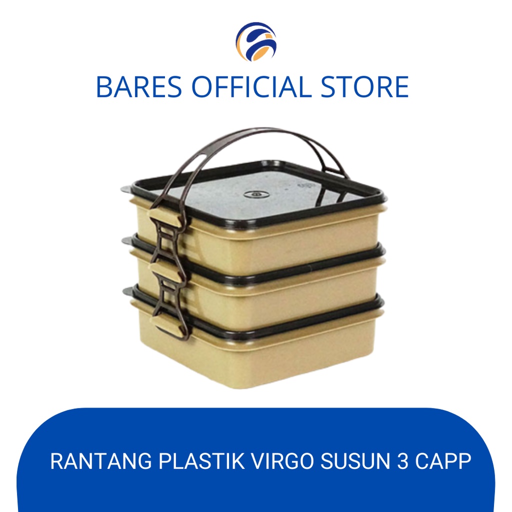 Jual Rantang Virgo Susun 3 Capp Susan Rantang Piknik Plastik Rantang