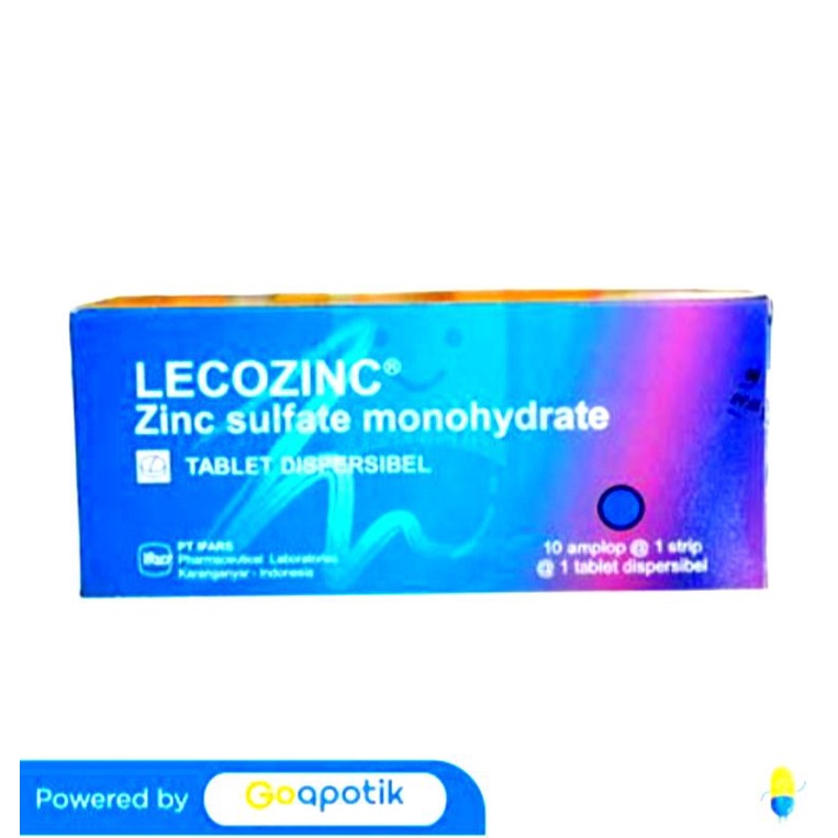 Jual Bisa COD LECOZINC ZINC SULFATE BOX ISI 100 TABLET OBAT DIARE