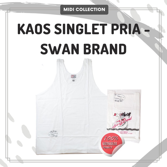 Jual Update Kaos Dalam Pria Singlet 100 Original Swan Brand Grade A