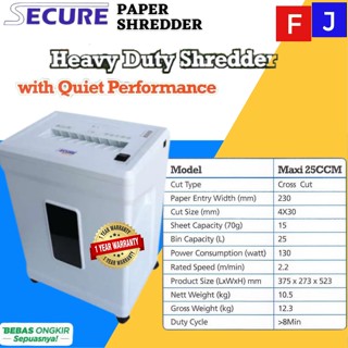 Jual Secure Maxi Ccm Penghancur Kertas Paper Shredder Garansi