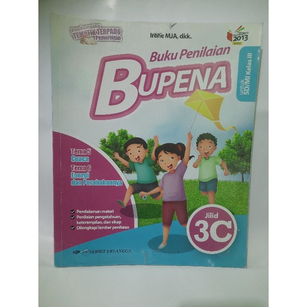 Jual Buku Penilaian Bupena Untuk SD Kelas 3 Jilid 3C Kurikulum 2013