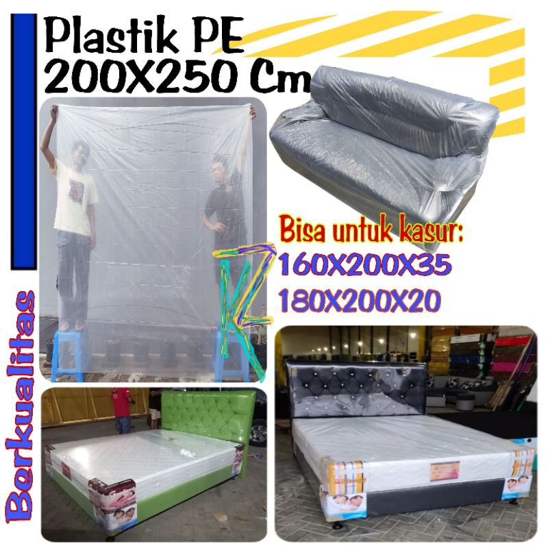 Jual Plastik 200x250 Plastik Pembungkus Kasur Springbed 200 Cm