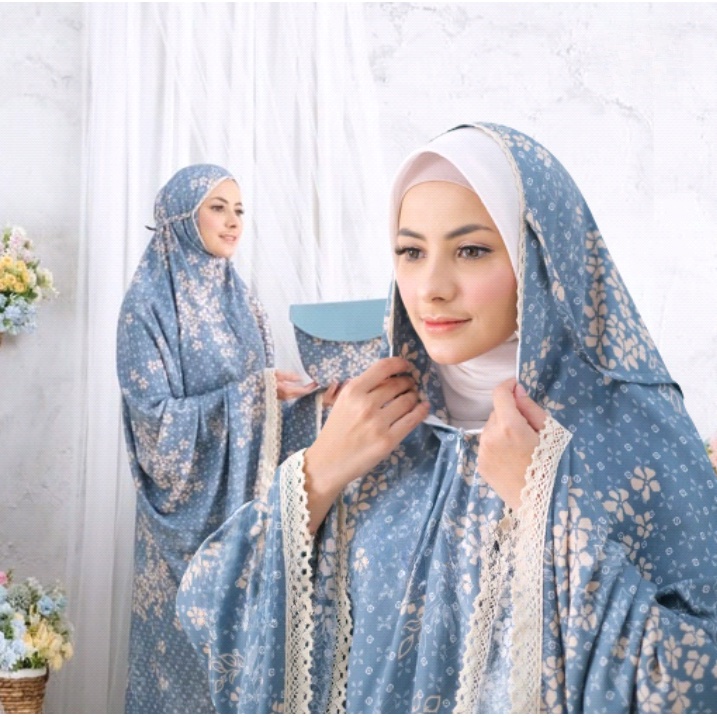 Jual Mukena Dewasa Rayon In Motif Bunga Shopee Indonesia