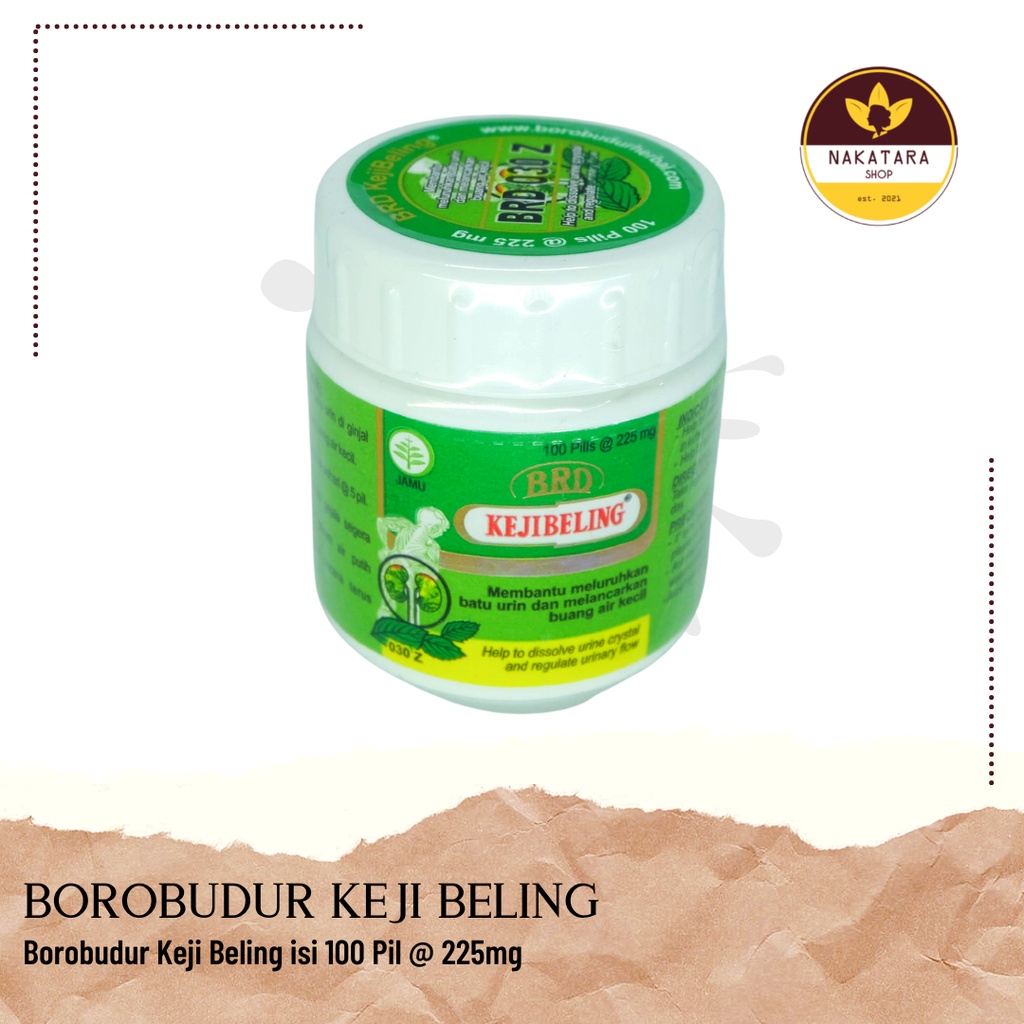 Jual Kejibeling Borobudur Kemasan Botol Isi Pil Shopee Indonesia