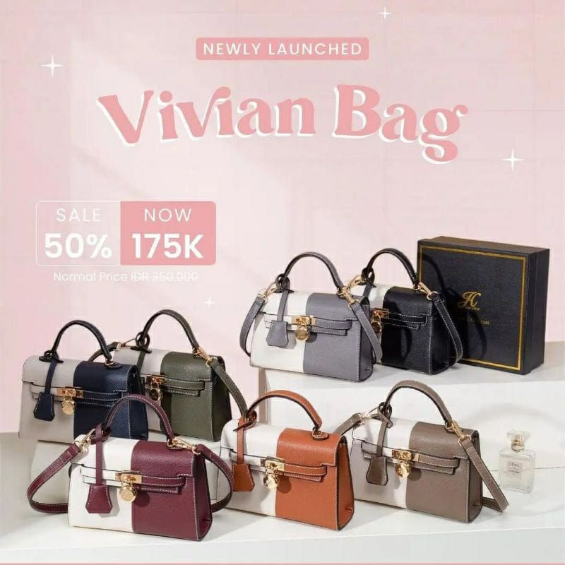 Jual JIMSHONEY VIVIAN BAG TAS SELEMPANG WANITA FREE EXLUSIVE BOX