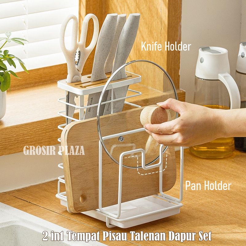 Jual Knife Holder Rak Pisau Tempat Penyimpanan Pisau Dapur Tempat