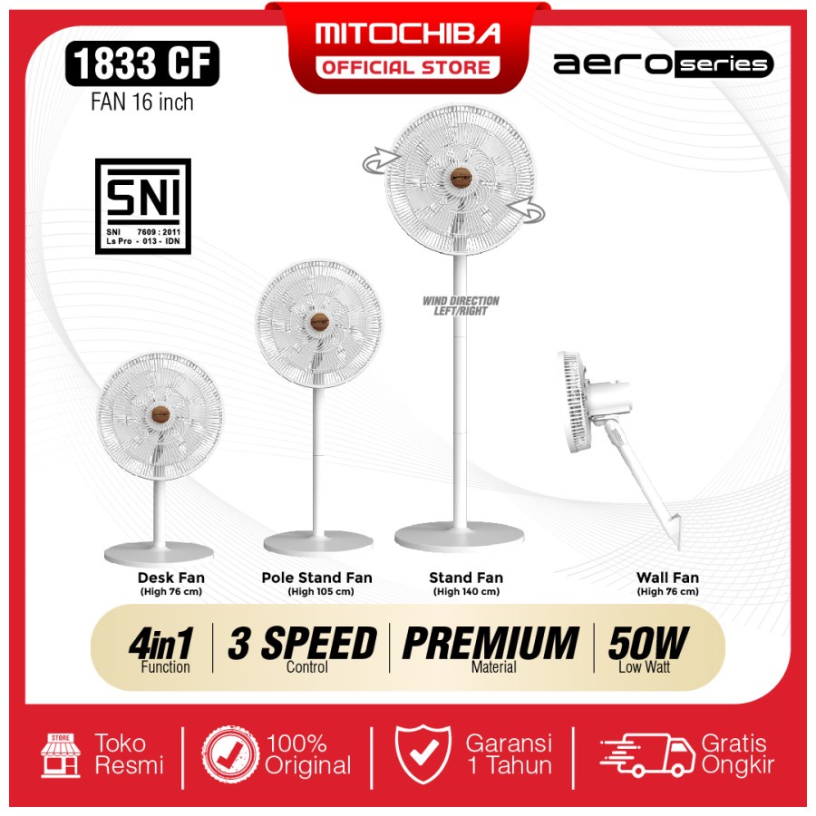 Jual MITOCHIBA MITO Aero Series Kipas Angin 4in1 Fan Shopee Indonesia