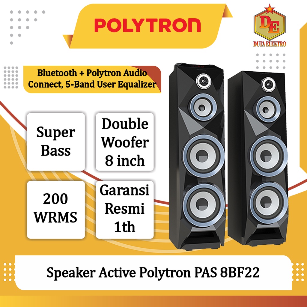 Jual Speaker Active Polytron PAS 8BF22 Shopee Indonesia