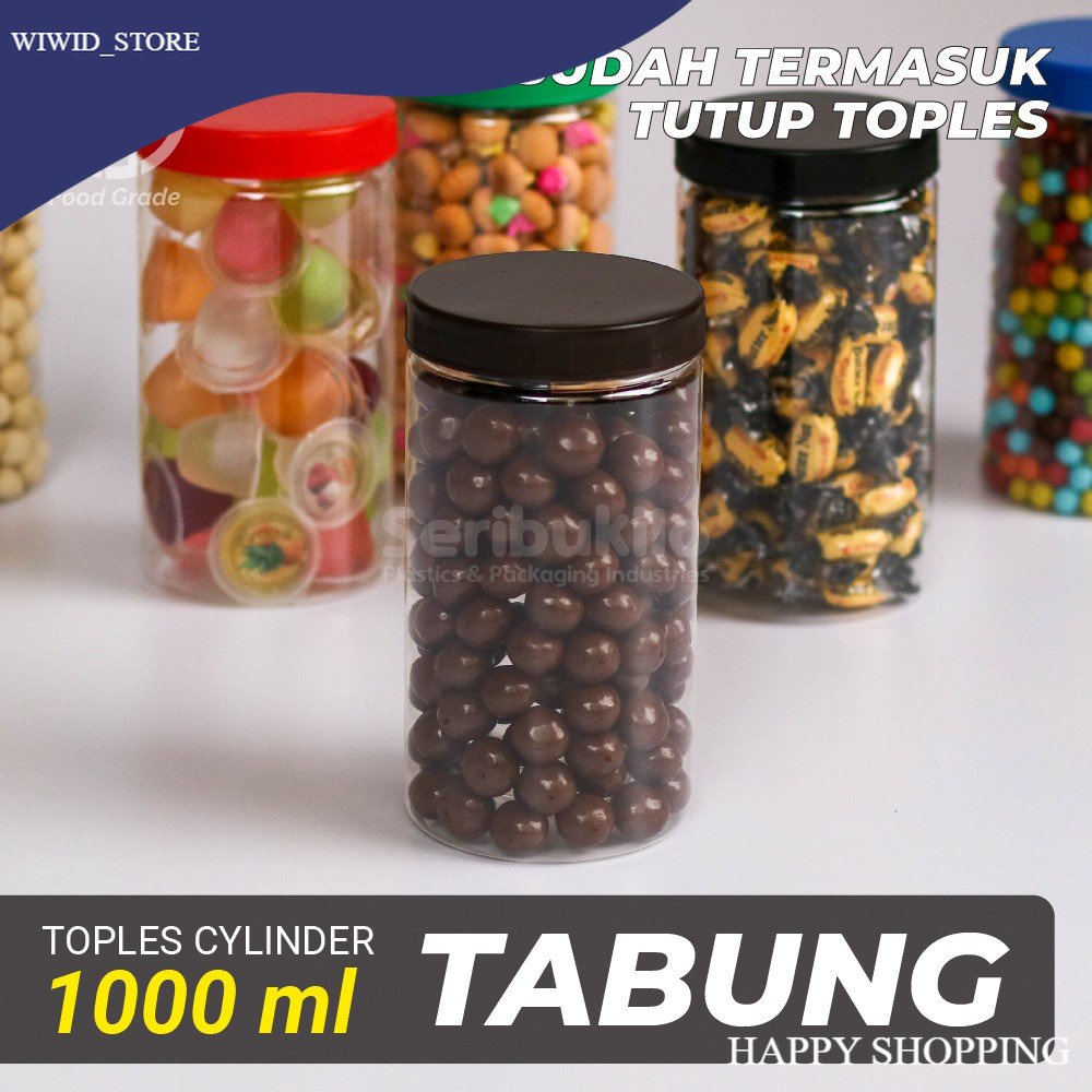 Jual Toples Plastik 1 Liter Toples Plastik 1000 Ml Slim Shopee