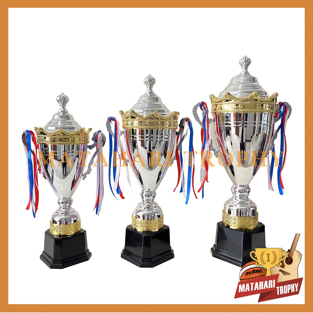 Jual Piala Metal Trophy Cup 1 SET Champion Silver H200 Shopee Indonesia