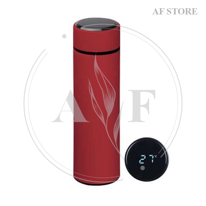 Jual Tumbler Led Temperature Merah Tumblr Botol Air Minum Stainless