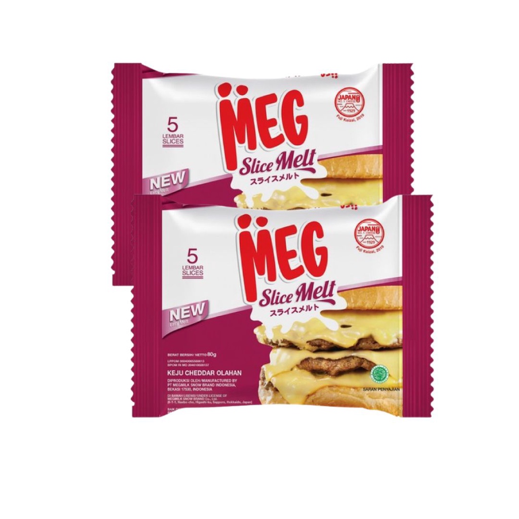 Jual MEG Keju Cheddar Slice Melt 2 X 5 Pcs Shopee Indonesia