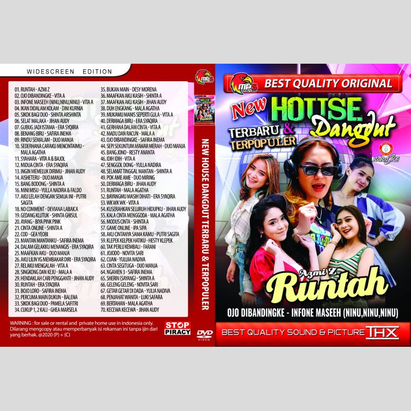 Jual Kaset Lagu Mp New House Dangdut Terbaru Terpopuler Runtah