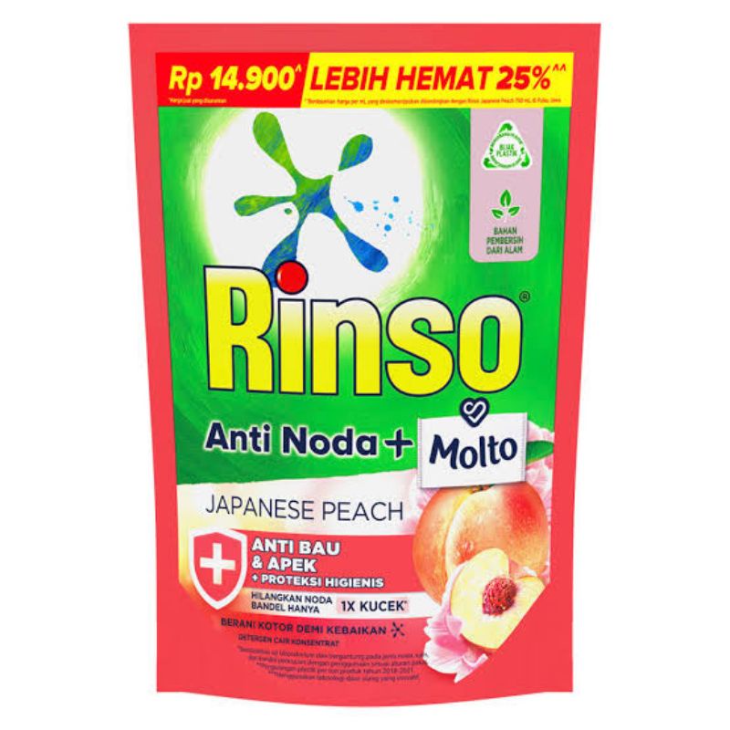 Jual Rinso Anti Noda Molto Japanese Peach 510ml Deterjen Cair