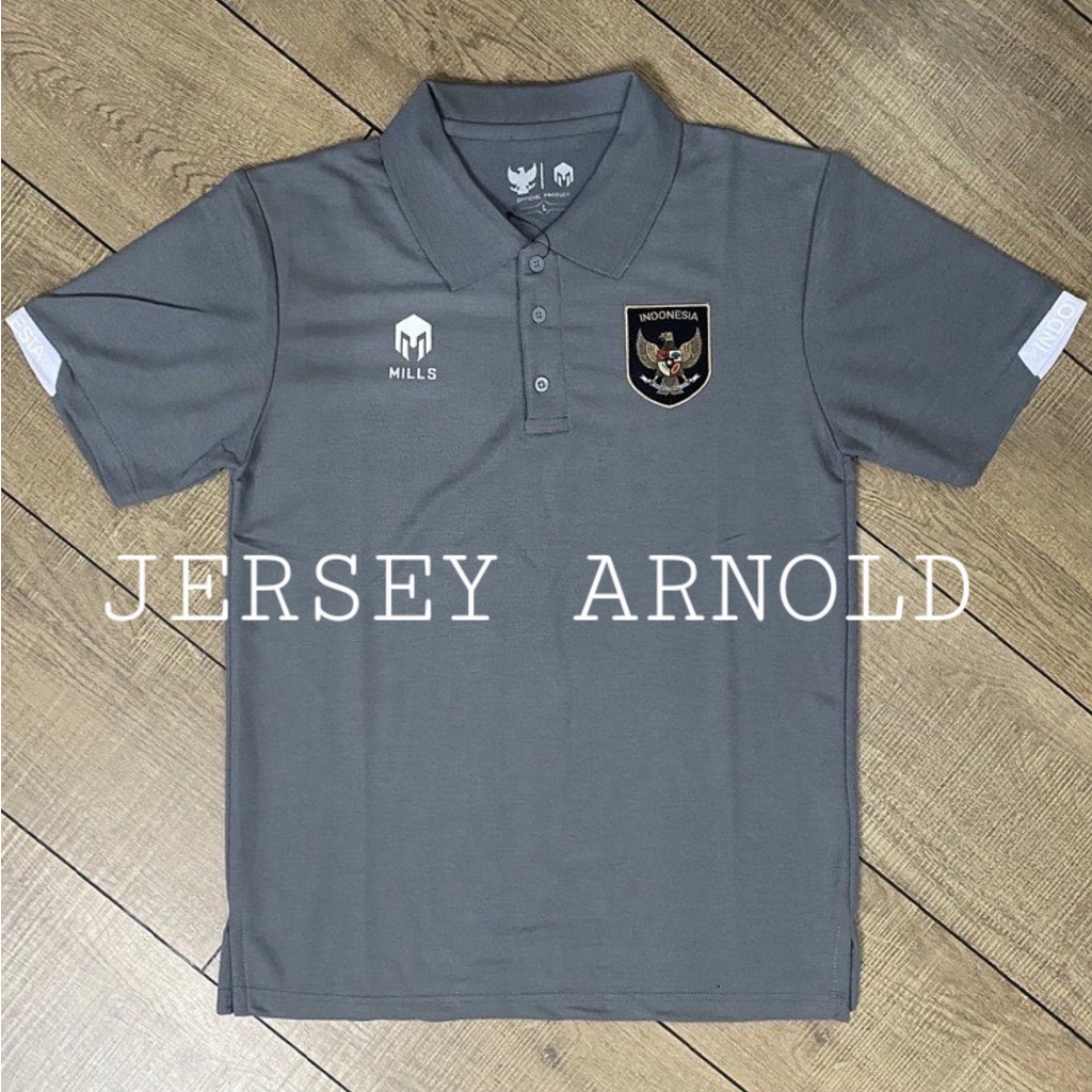 Jual Kaos Polo Indo Rd Third Abu Abu Grey Prematch Pre Match Training