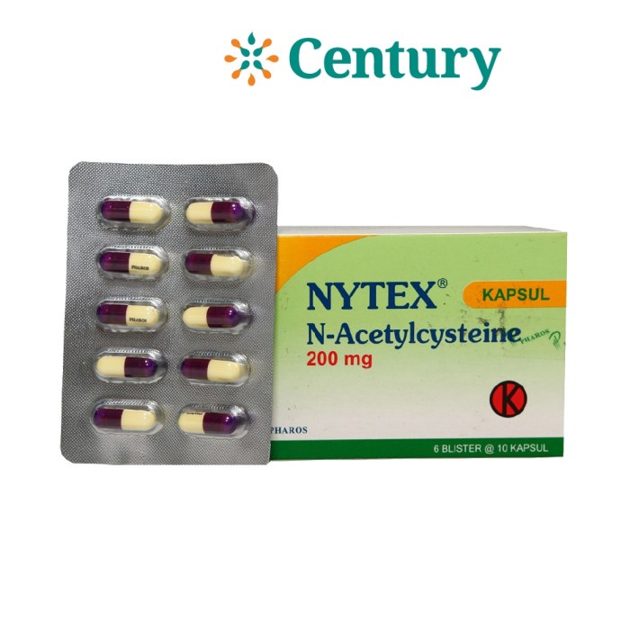 Jual Nytex Mg Strip Isi Tablet N Acetylcystein Batuk Flu