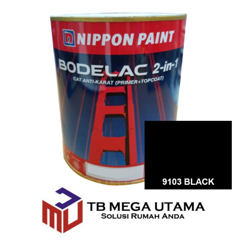 Jual Nippon Paint Bodelac In Black Kg Cat Besi Anti Karat